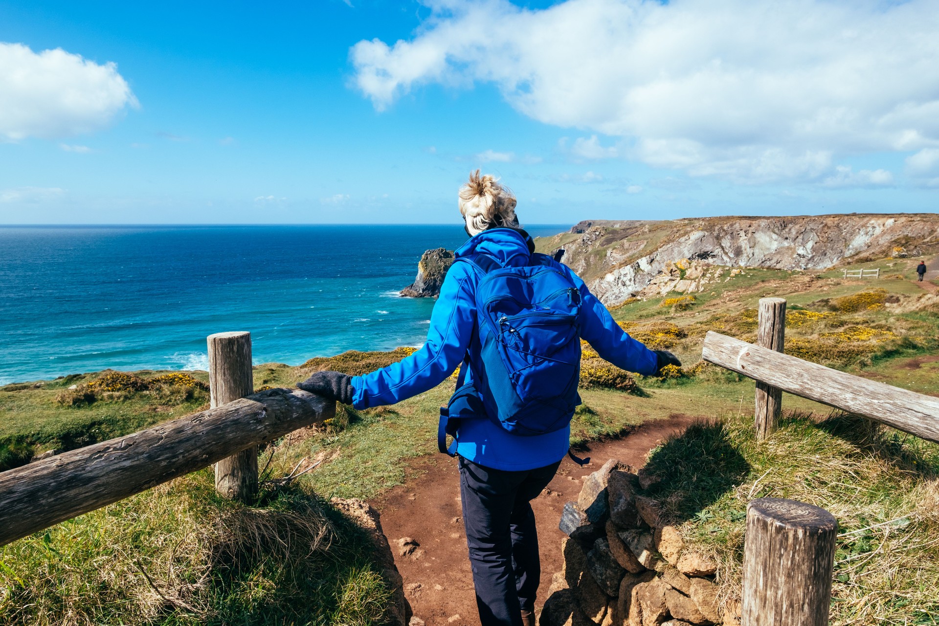 Lizard Point to Kynance Cove coastal walk, Cornwall, UK