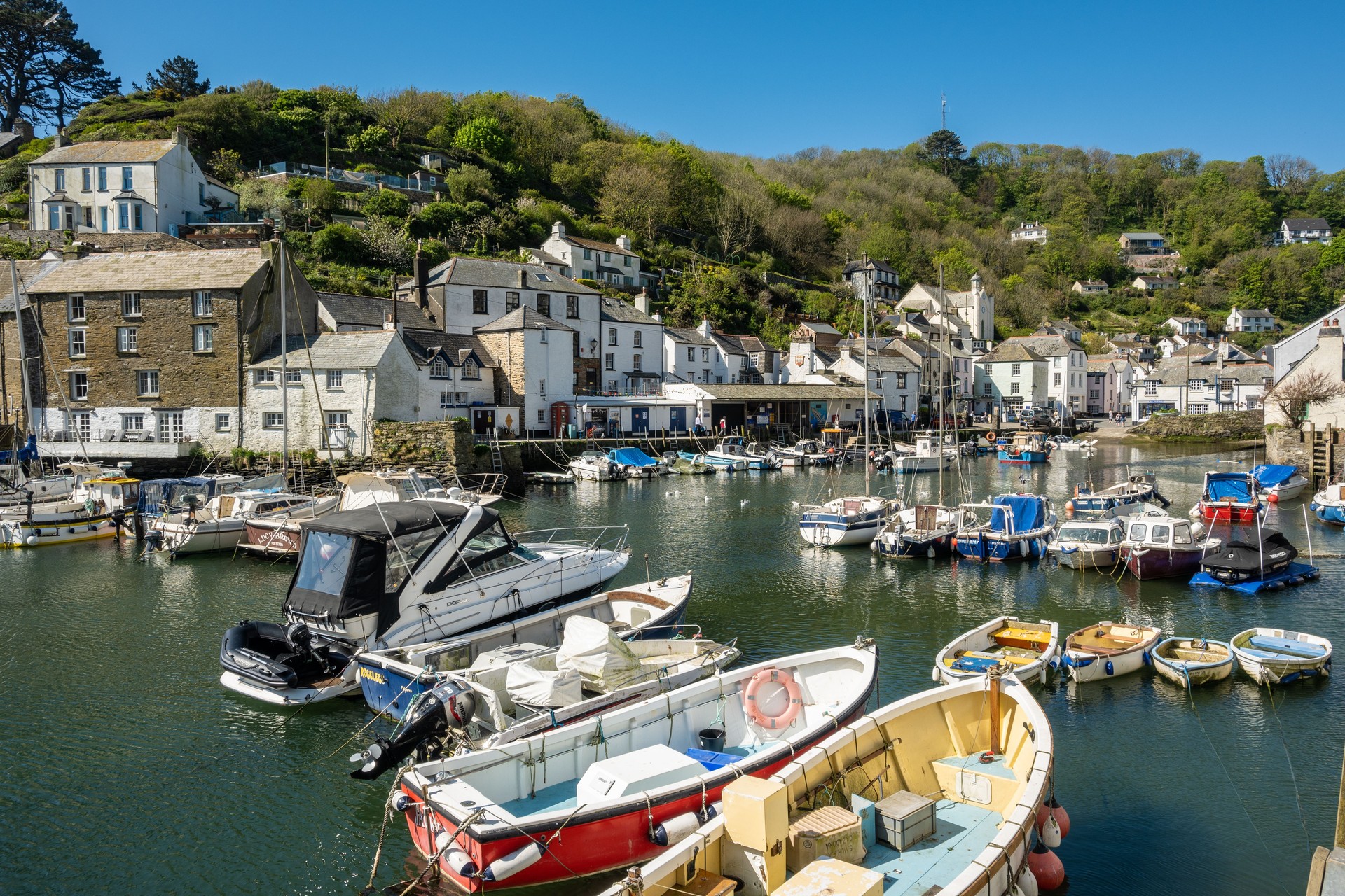 Harbour and  Village of Polperro in Cornwall, UK